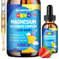 Kids Magnesium Glycinate Liquid Drops‌ – with L-Theanine, Omega-3, Vitamins B6 & D3, Zinc & Calcium – for Sleep Support, Relaxation, Focus & Brain, Bones – Strawberry Flavor, 2 Fl Oz GZ HAOYUANBuy Supplements Australia