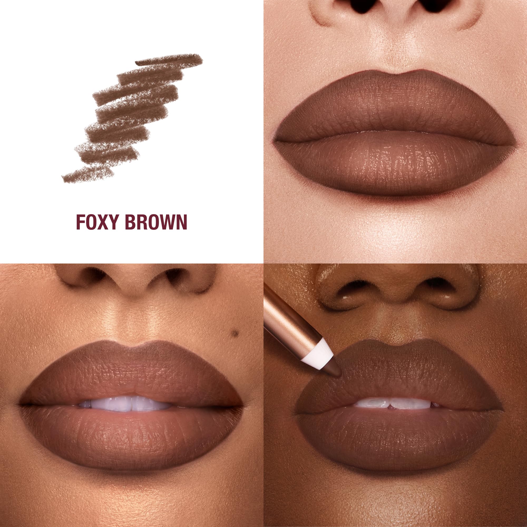 Charlotte Tilbury Lip Cheat Lip Liner Pencil - Gives Lips a Fuller-Looking, Defined Pout - Enriched with Jojoba Oil & Hyaluronic Acid - Waterproof, Smudge-Proof & Transfer-Proof - Foxy Brown Charlotte TilburyBuy Supplements Australia