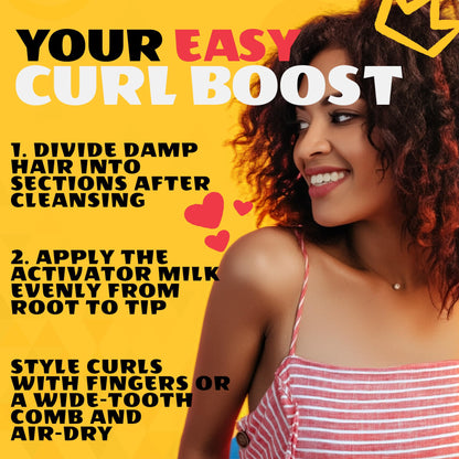 AllDay Locks Classic Easy Care Curl Activator - Activator Product for Curly Hair, Defines & Moisturizes Strands, Milky Cream Product for Men and Women, Easy Curling and Styling - 7.7 oz Bottle AllDay LocksBuy Supplements Australia