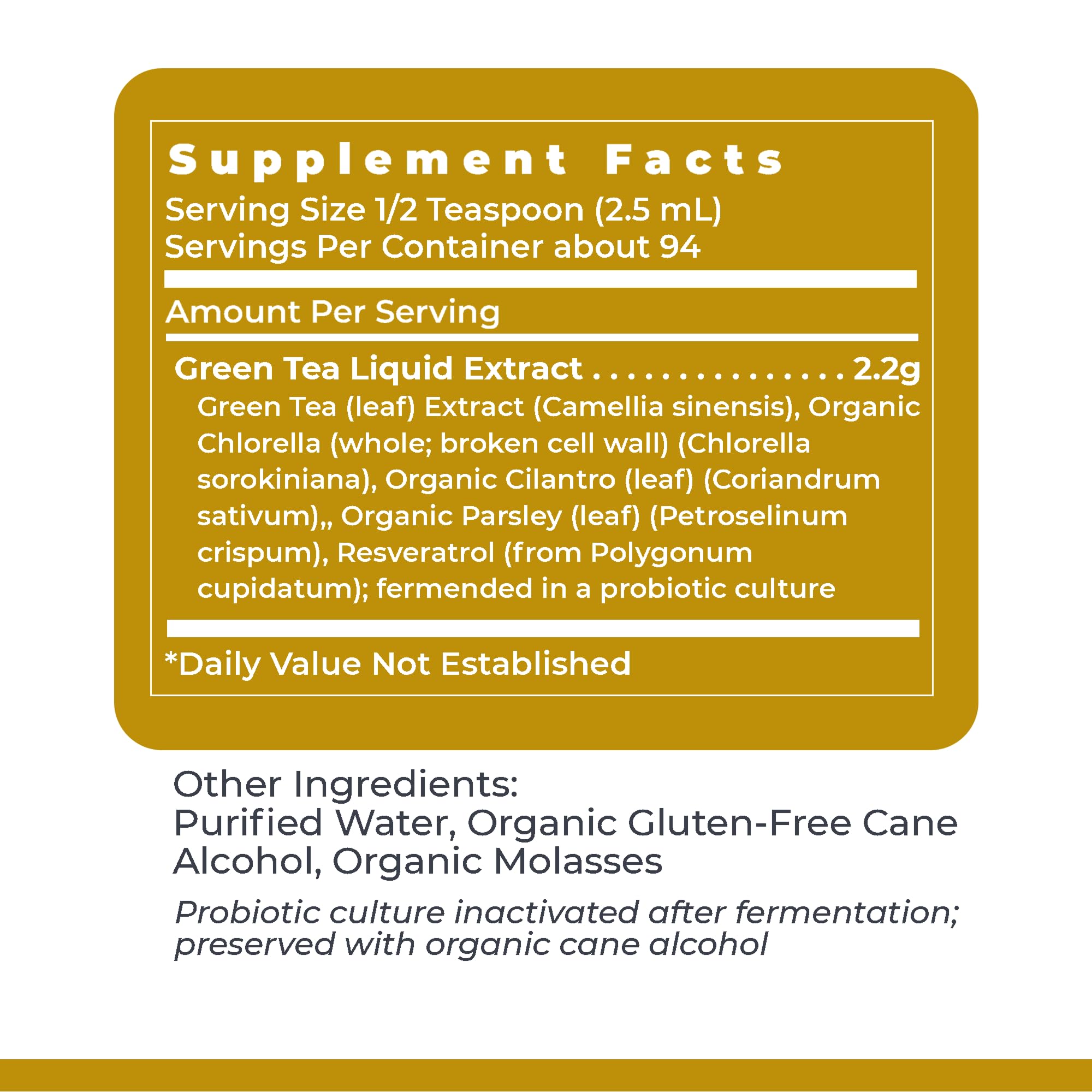 Premier Research Labs Green Tea-ND - Probiotic Fermented Green Tea Extract Supplement with ECGC, Camellia Sinensis Liquid, Supplement Drops for Adults, Vegan Friendly - 8 Fl Oz Bottle Premier Research LabsBuy Supplements Australia