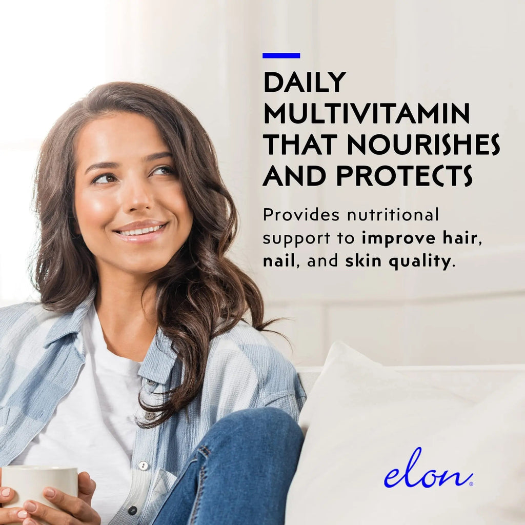 Elon Matrix 5000 Complete Multivitamin — Skin, Hair and Nail Growth Vitamins — Healthy Hair Growth Vitamins for Women & Men Elon