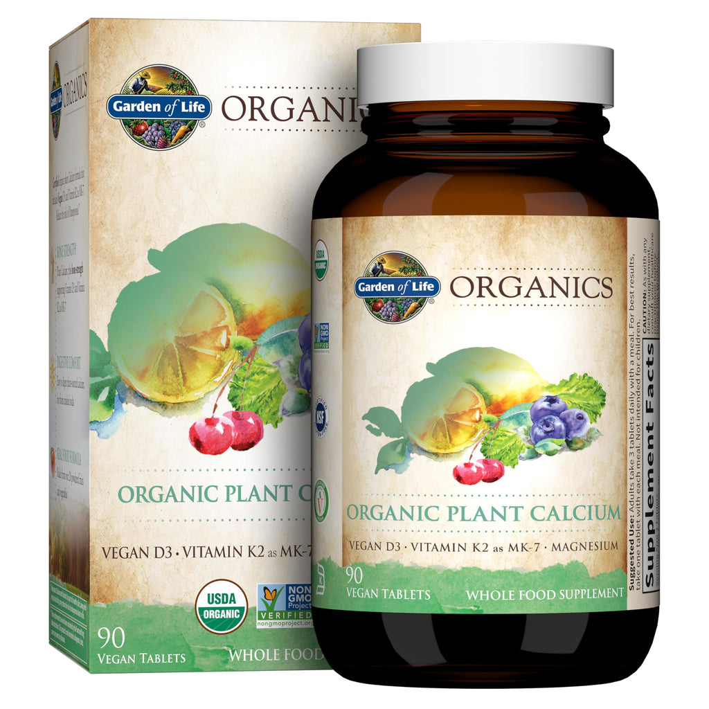 Garden of Life Calcium Supplement with Magnesium & Organic Vitamin D3 K2, Made from Whole Foods, Gluten-Free, 90 Count Garden of LifeBuy Supplements Australia