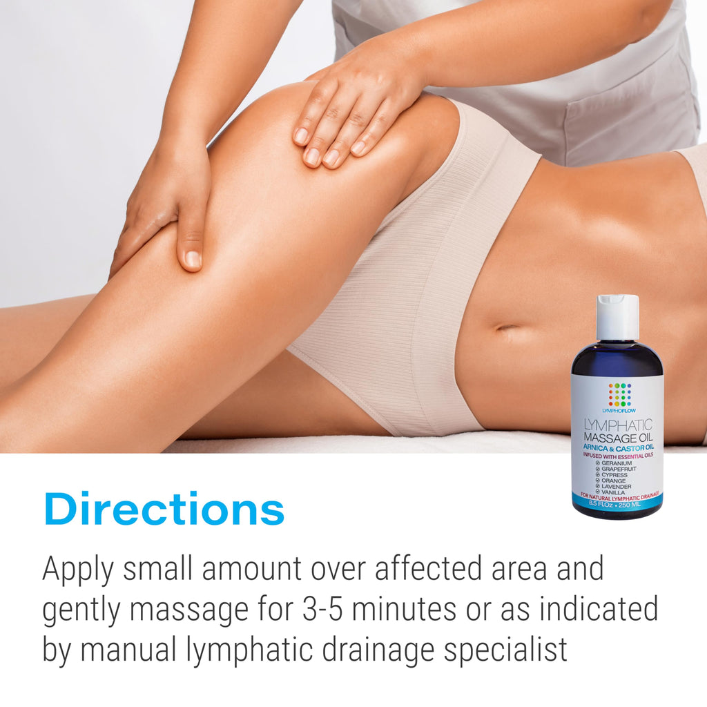 Bruizex Lymphatic Drainage Massage Oil with Arnica & Cold Pressed Castor Oil, Lightweight Non-Greasy Body Massage Oil for Daily Lymphatic Massage, Aftercare Routine, Lightweight Formula - 8.5 Oz Bruizex buy supplements Au