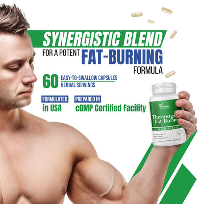 Thermogenic Fat Burner Brazilian Lean, Pills for Women, Waist Trimmer & Supplements for Bloating for Women & Men, 60 Capsules