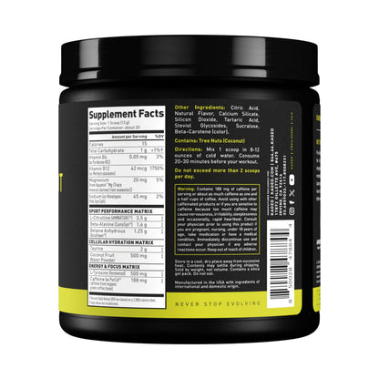 Kaged Sport Pre Workout Powder for Men & Women, Mango Lime, Sport Certified, 188mg Caffeine, Nitric Oxide Supplement, Beta Alanine for Energy, Weightlifting