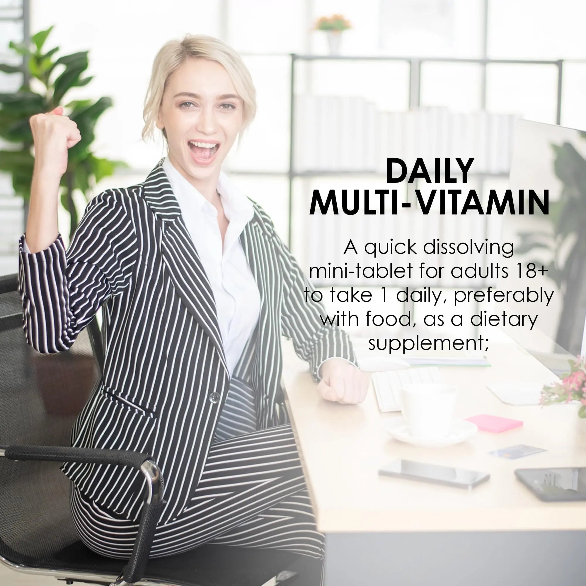 MASON NATURAL Mini Multi Vitamins, Vitamins A, C, D3, E, B1, B2, B3, B6, B12, Folate and Calcium for Overall Health, 1 Year Supply MASON NATURAL