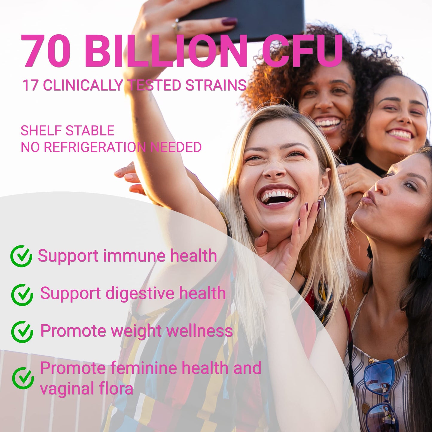 UpNourish Probiotics, Caviar Collagen with Prebiotics for Women's Digestive, Skin Radiance, and Feminine Health with Cranberry