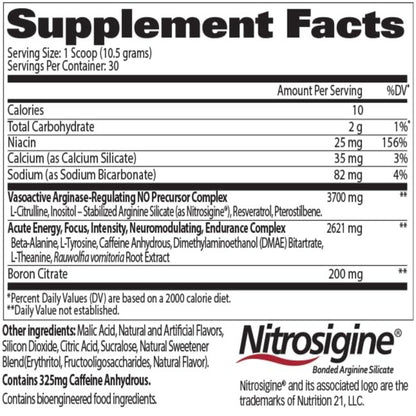 GAT SPORT Nitraflex Advanced Pre-Workout Powder, Increases Blood Flow, Boosts Strength and Energy, Improves Exercise Performance, Men & Women (Fruit Punch, 30 Servings)