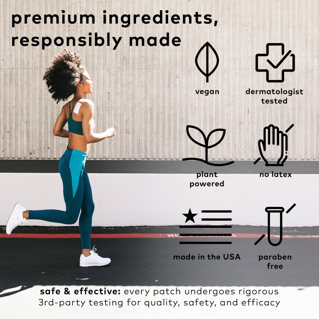 The Good Patch Muscle Pain Relief Patches, Natural Patch with Menthol, Lavender, Arnica and Aloe Vera, Sustained Release, Plant Powered Wearable Wellness, For Back, Neck, Arms, Legs (16 Total Patches) The Good PatchBuy Supplements Australia