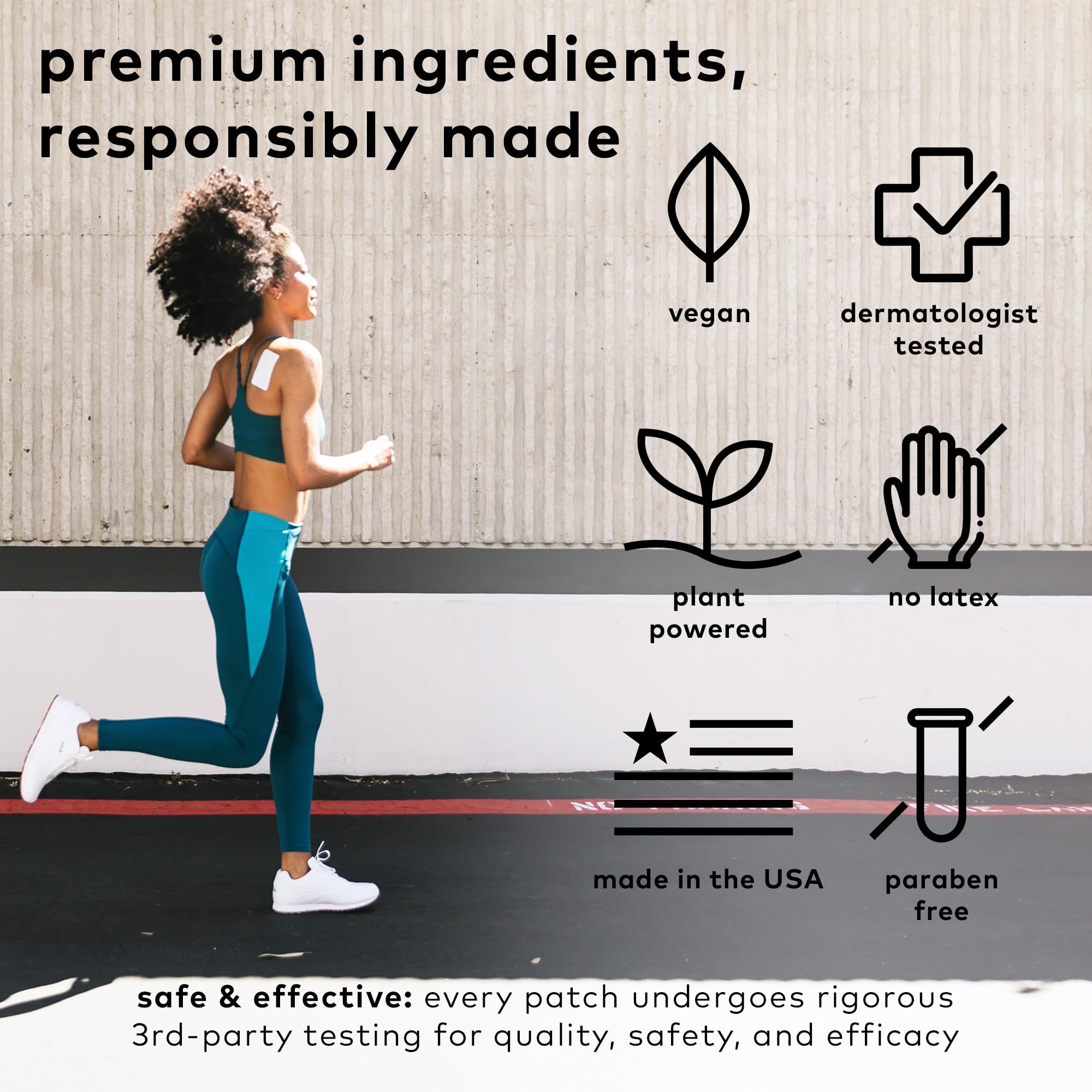 The Good Patch Muscle Pain Relief Patches, Natural Patch with Menthol, Lavender, Arnica and Aloe Vera, Sustained Release, Plant Powered Wearable Wellness, For Back, Neck, Arms, Legs (16 Total Patches) The Good PatchBuy Supplements Australia