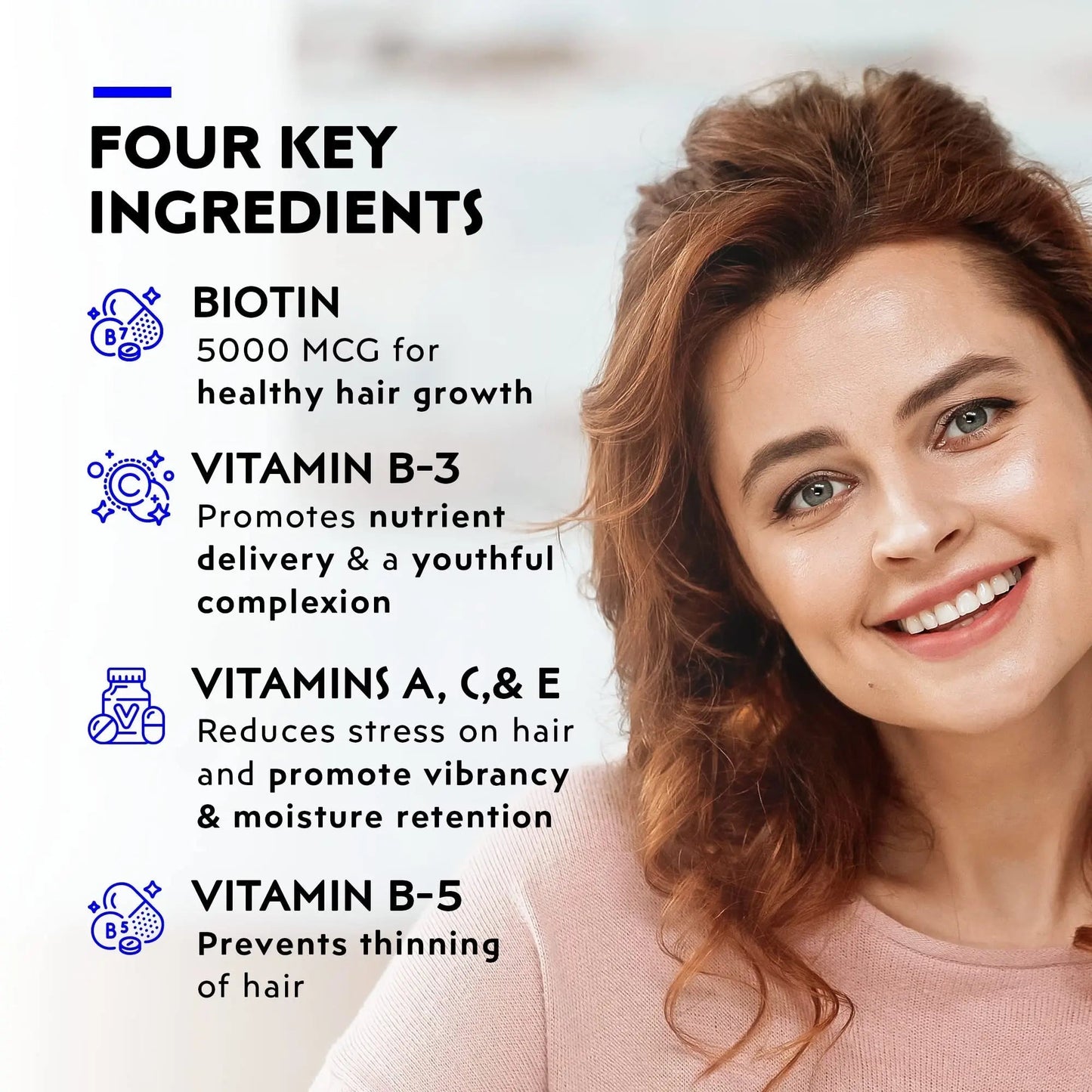 Elon Matrix 5000 Complete Multivitamin — Skin, Hair and Nail Growth Vitamins — Healthy Hair Growth Vitamins for Women & Men Elon
