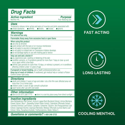 Biofreeze Pain Relief Gel, Arthritis Pain Reliver, Knee & Lower Back Pain Relief, Sore Muscle Relief, Neck Pain Relief, Pharmacist Recommended, 8 FL OZ Biofreeze Menthol Gel BiofreezeBuy Supplements Australia