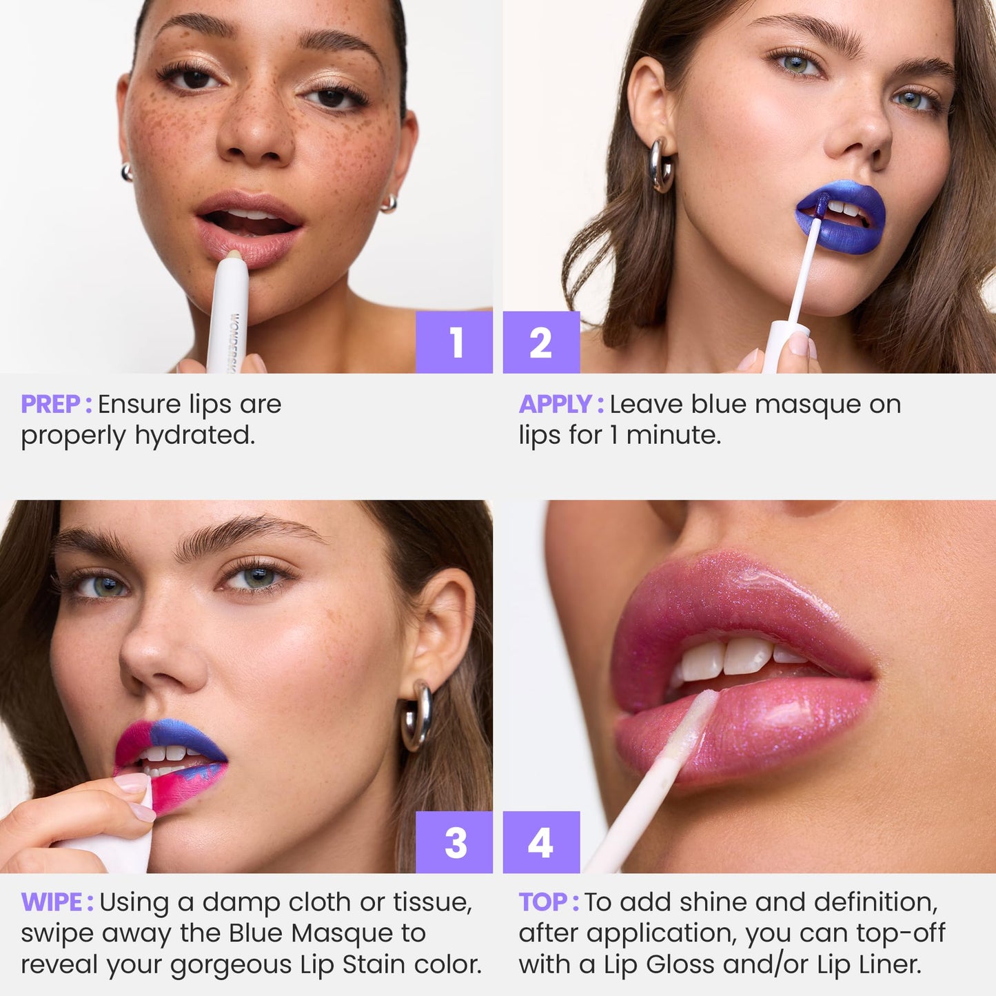 Wonderskin Wonder Blading All Day Lip Stain Peel Off Masque - Long Lasting, Waterproof and Transfer Proof Nude Lip Tint, Matte Finish Peel Off Lip Stain (Whimsical Masque) WonderskinBuy Supplements Australia
