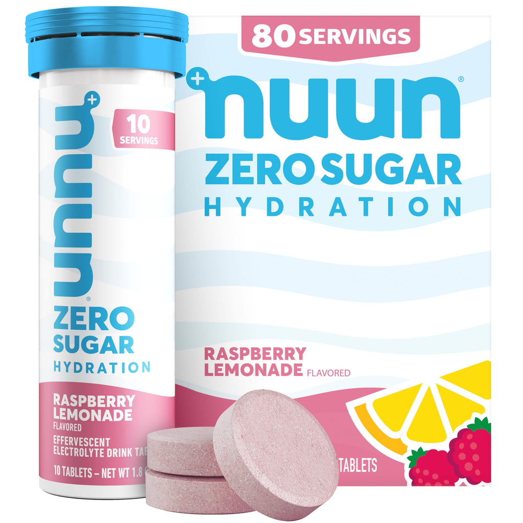 Nuun Zero Sugar Hydration Electrolyte Tablets - Sodium, Potassium, Chloride, Calcium, Magnesium, Light & Delicious Fruit Flavors, No Sugar, Gluten Free, Vegan,