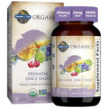 Garden of Life Organics Prenatal Once Daily supplement bottle and packaging.