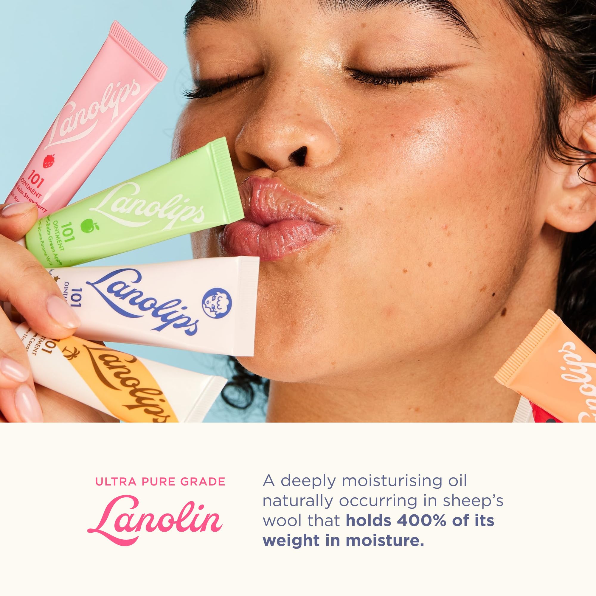 Lanolin 101 Multipurpose Ointment - Lanolin Lip Balm & Healing Ointment for Skin Barrier Repair - Moisturizer for Dry Lips, Cuticles & Elbows - No Petroleum Formula - Watermelon (0.35 oz) LanolipsBuy Supplements Australia