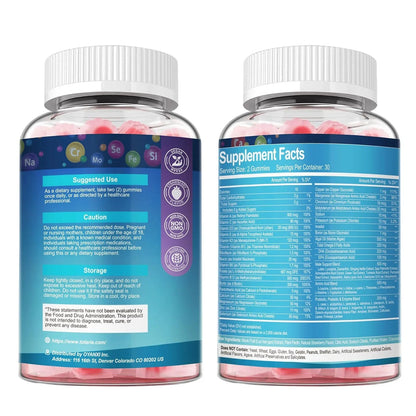 Totaria Sugar Free Multivitamin for Men with Omega 3, Probiotics, Mens Multivitamins Gummies w/Methylated B Complex Totaria