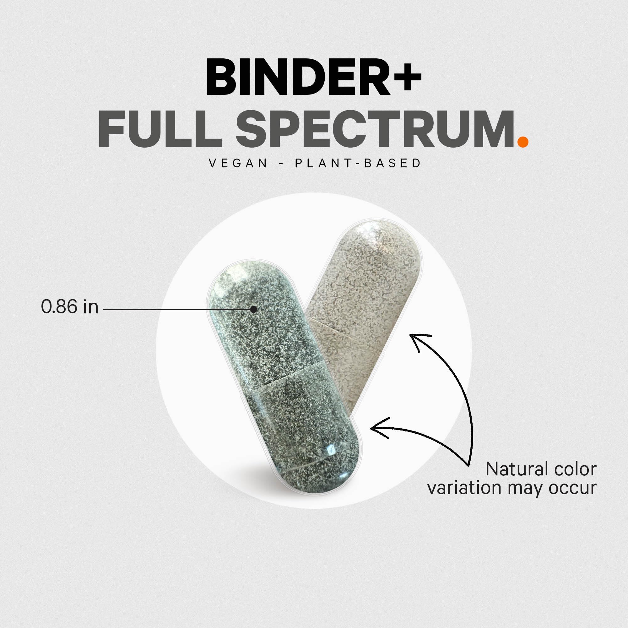 Codeage Binder + Systemic Binder Supplement - Activated Charcoal Pills, Bentonite Clay Mineral Powder, Fulvic & Humic Acids, Molybdenum, Carbon Forms - 90 Capsules CodeageBuy Supplements Australia