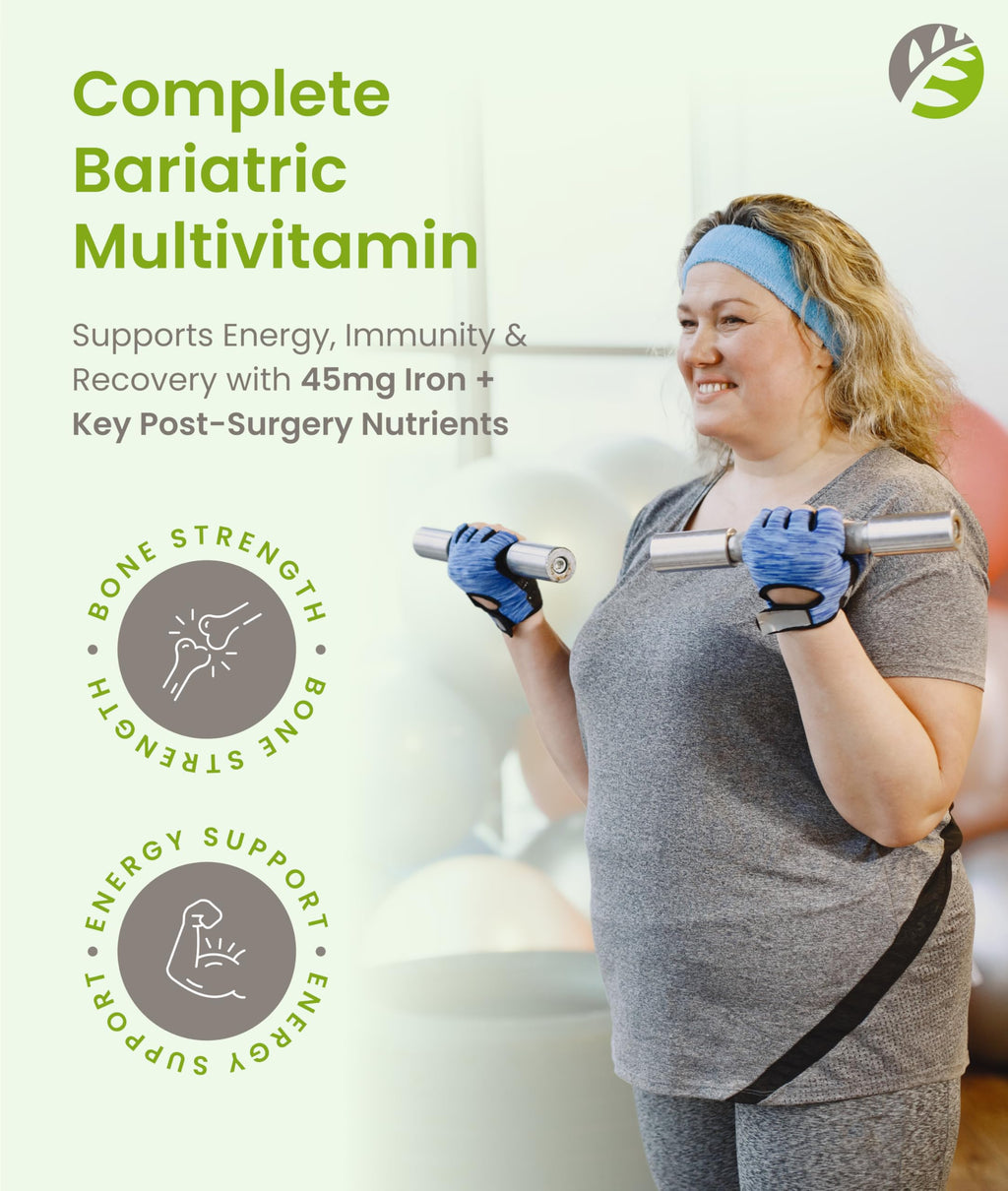 BariSlim Complete Chewable Bariatric Multivitamin Tablets - 45 mg Iron - Bariatric Vitamin & Supplement for Post Bariatric Surgery Including Gastric Bypass & Gastric Sleeve | Mixed Berry | 90 Tablets BariSlim buy supplements Au