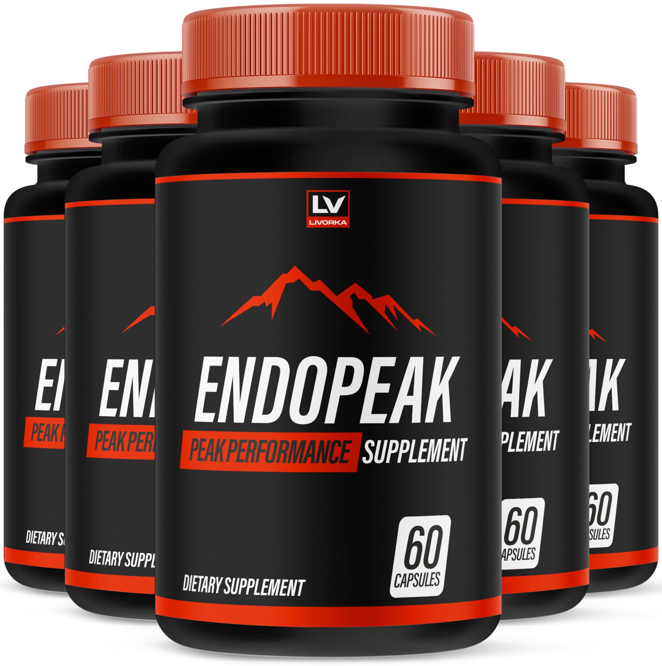 (5 Pack) Endopeak Capsules, Official Advanced Formula, 300 Capsules for 5 Months LIVORKABuy Supplements Australia