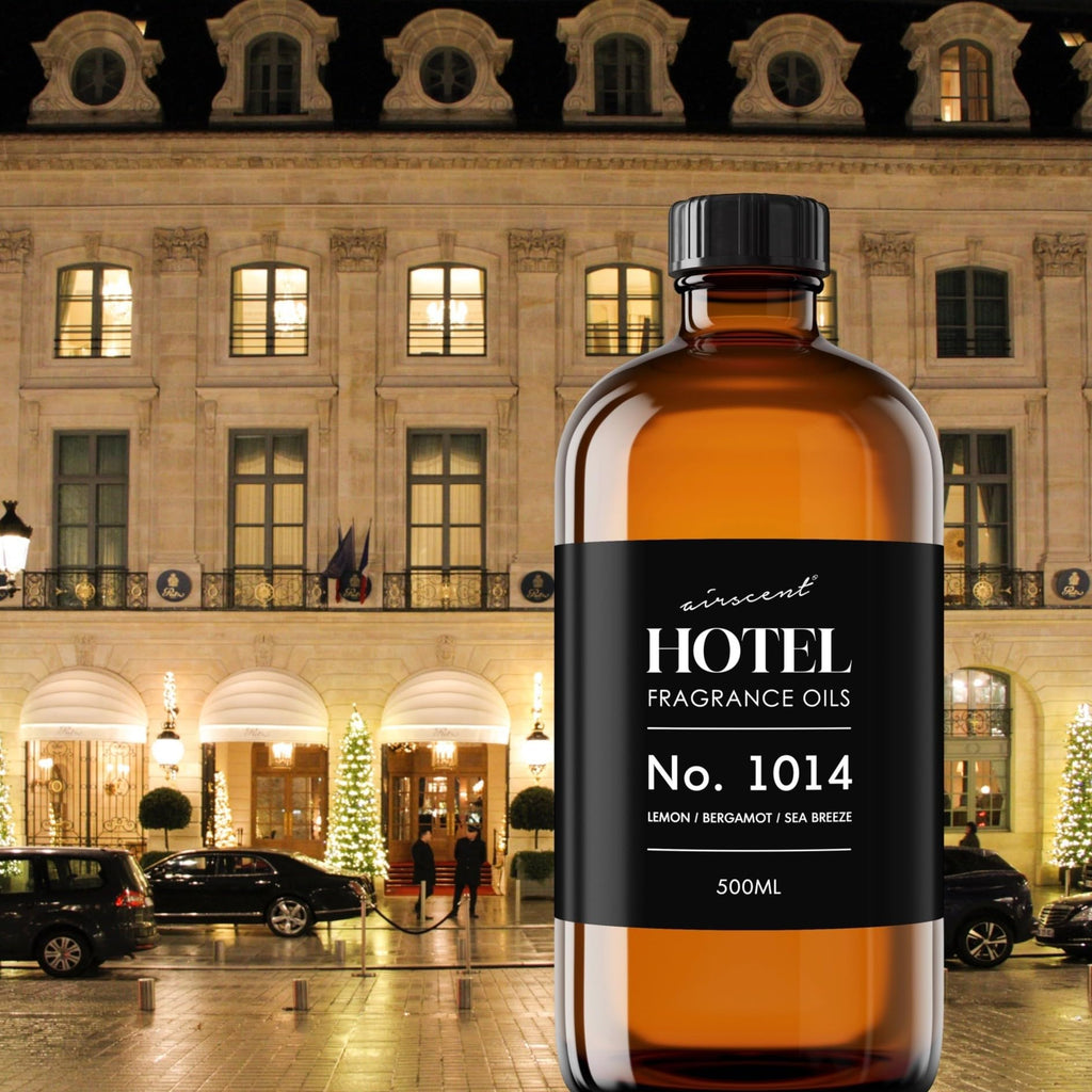 AirScent Hotel Diffuser Oil No. 1014 - The Iconic 5-Star Hotel Coastal Blend - Lemon Bergamot Sea Breeze - Fragrance Oil for Ultrasonic and Waterless Diffusers and Crafting - 500 mL Air-Scent buy supplements Au