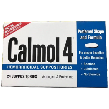 Calmol 4 Suppositories 24 (3 Pack) [Health and Beauty] RESTICOL INC.Buy Supplements Australia