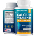 Calcium Supplement with Vitamin D3 and Zinc for Bone Health – Supports Bone Strength & Density – Gentle Non-Constipating Mineral & Amino Acids Blend for Women & Men - 60 Capsules (30 Day Supply) SILVERPEAKSBuy Supplements Australia