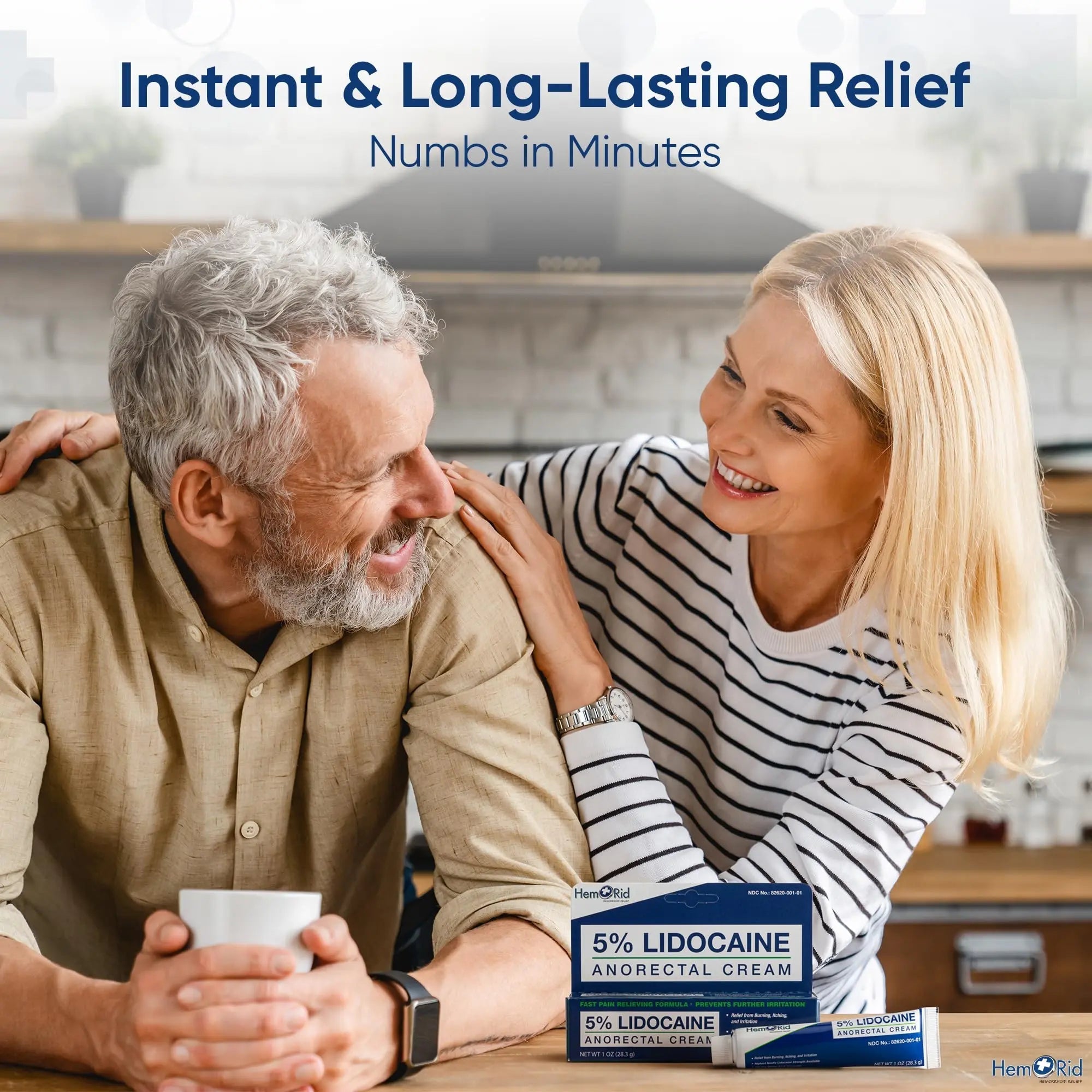 HemRid Maximum Strength Lidocaine Cream for Pain Management. Fast-Acting Hemorrhoid Solution with 5% Lidocaine. Instant Anal Itch and Numbing Effect HemRidBuy Supplements Australia