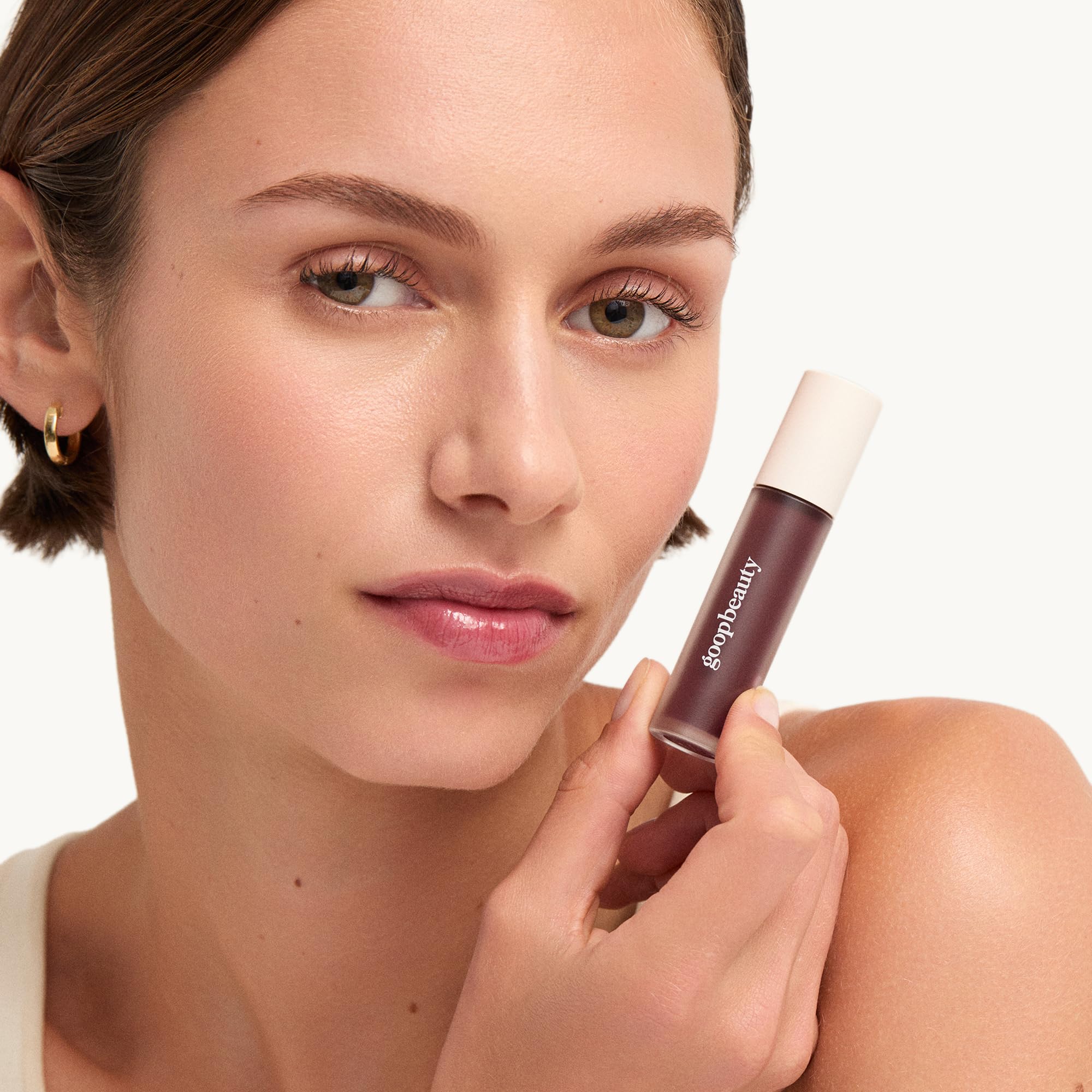 goop Beauty Hydra-Barrier Gel Gloss | Hydrating Lip Gloss to Moisturize & Plump Lips | Hyaluronic Acid & Vitamin E | Blossom - Sheer Petal Pink | 0.13 oz goopBuy Supplements Australia