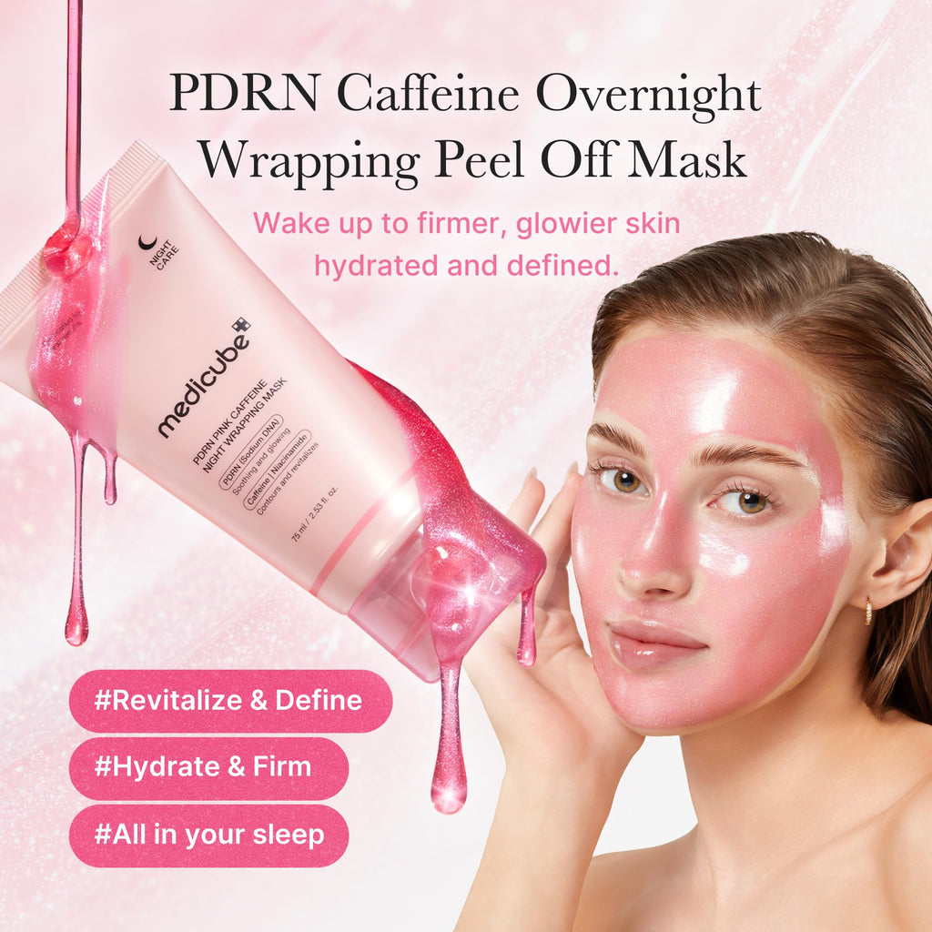 medicube Wrapping Mask PDRN Caffeine Overnight Peel Off Facial Mask | Firming, Depuffing & Hydration | Caffeine, Collagen For Refined, Glass Skin & Face Contour Support | Korean Skin Care, 2.53 fl.oz medicubeBuy Supplements Australia