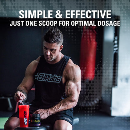 EHP Labs OxyShred Hardcore Super Dosed Pre Workout Powder - Preworkout Powder with L Glutamine & Acetyl L Carnitine, Energy Boost Drink - 275mg of Caffeine