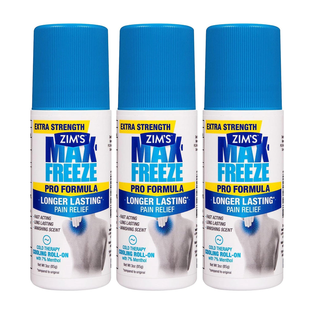 Zim's Max-Freeze Pro Formula Roll-on, 3Count Zim’s MaxBuy Supplements Australia