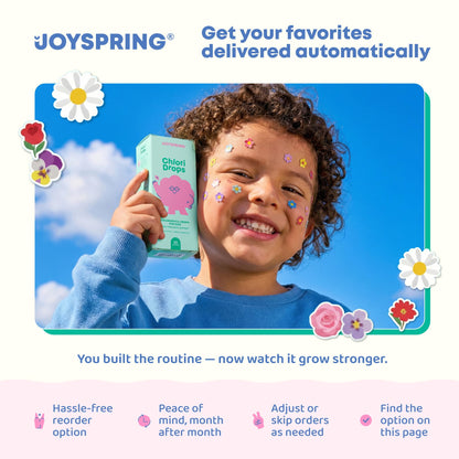 JoySpring Mood Magic for Kids – Natural Mood Support Pixie Sticks Candy with Saffron Extract, Magnesium Citrate & Vitamin D3 | Sugar-Free Powder Drink or Candy | 25 Servings | 4+ Years