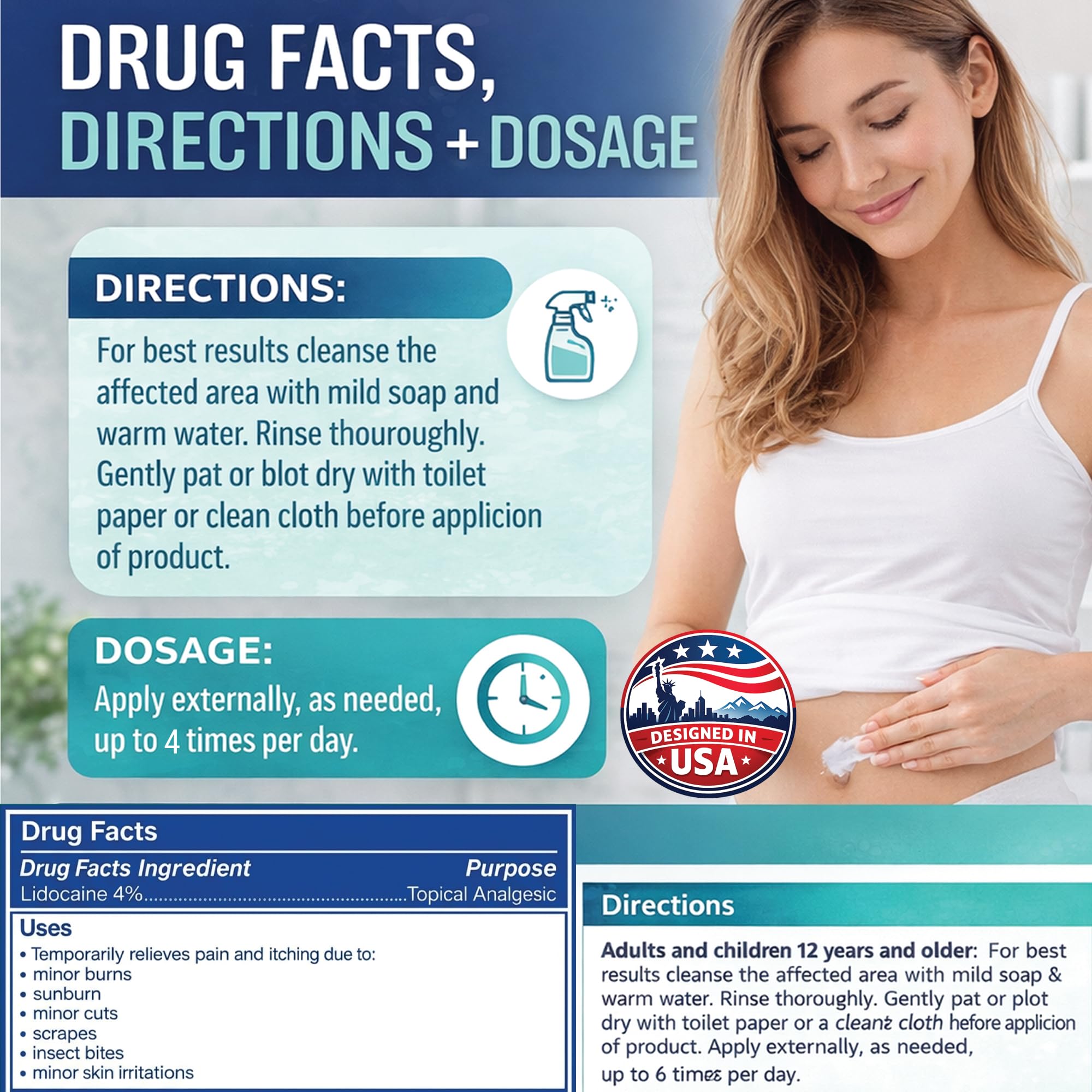 JustHeal RX Lidocaine Cream for Hemorrhoids | 2 OZ Tube – Fast-Acting 4% Lidocaine Numbing Cream & Topical Analgesic Cream for Anorectal Itch Relief | OTC Lidocaine Cream Maximum Strength JustHeal RXBuy Supplements Australia