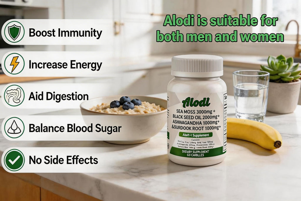 ALODI Super Seaweed Blend Supplement - Contains KSM-66 Ashwagandha, Black Seed Oil, Burdock Root, Kelp, Supports Digestion, Sleep, and Immune Health ALODIBuy Supplements Australia