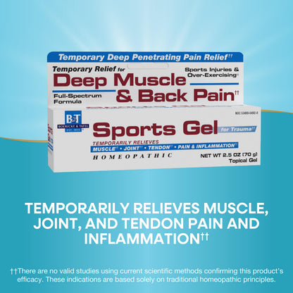 Nature's Way Boericke & Tafel Sports Gel, Relief for Deep Muscle, Joint, Tendon, & Back Pain and Inflammation, Homeopathic, 2.5 oz Nature's WayBuy Supplements Australia