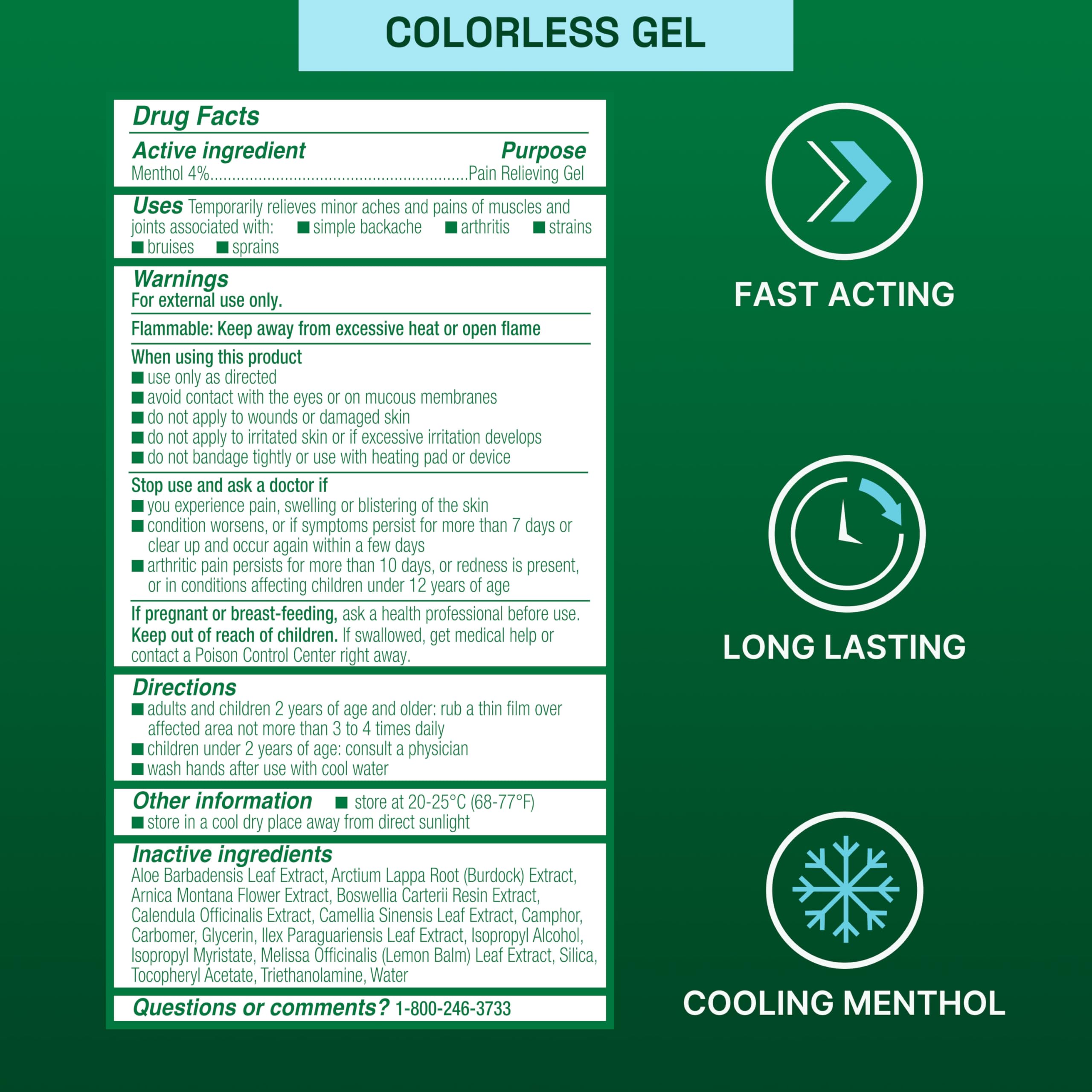 Biofreeze Gel Menthol Pain Relieving Colorless Gel 4 FL OZ Tube For Pain Relief Associated With Sore Muscles, Arthritis, Simple Backaches, And Joint Pain BiofreezeBuy Supplements Australia