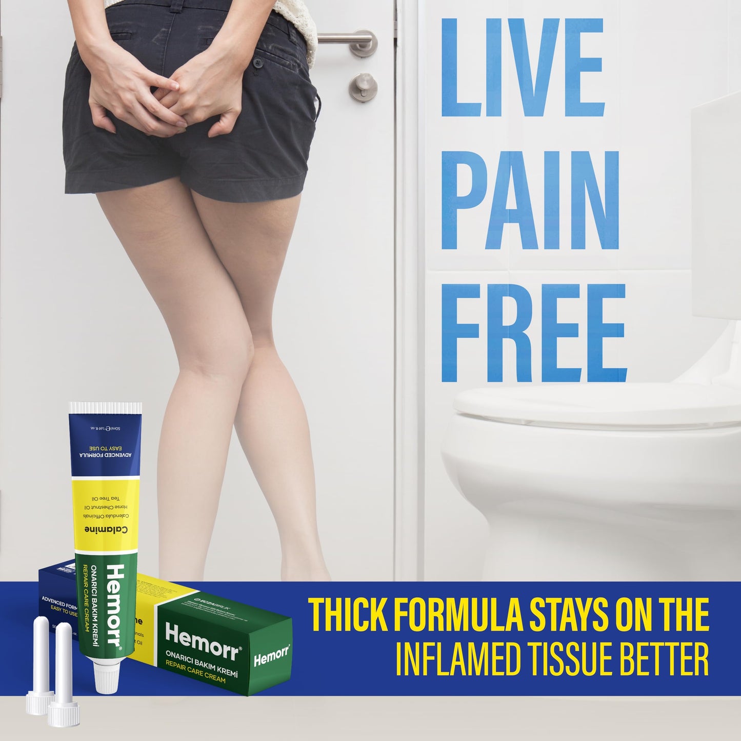 Hemorr Hemorrhoid Treatment Cream with Horse Chestnut, Calendula Oil, Zinc Oxide & Tea Tree Oil – Fast Relief for Pain, Swelling, Itching & Discomfort – Natural Healing & Soothing Formula 1.69 Oz HemorrBuy Supplements Australia