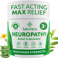 SaluVera Neuropathy Pain Relief Cream - Maximum Strength Nerve Pain Reliever for Foot, Toes, Hands, Legs with Aloe Vera, Arnica, MSM Vitamin B6, and Menthol for Fast-Acting Relief 3oz SaluVeraBuy Supplements Australia