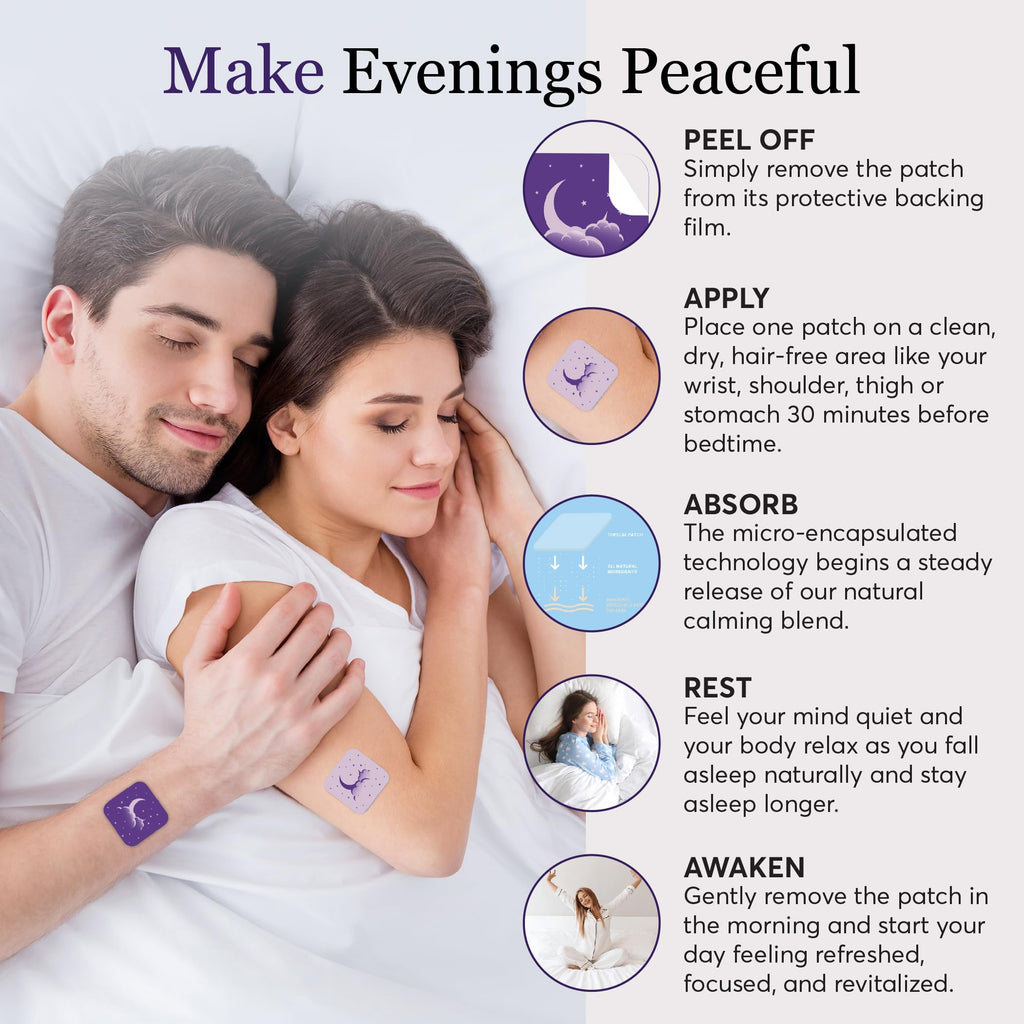 Zovira Sleep Patches for Adults, Melatonin Free with Lavender & Magnesium | Time-Release Transdermal, Aromatherapy Sleep Aid | Non-Habit Forming, Hypoallergenic, All-Night Restorative Sleep | 28 Count ZOVIRA buy supplements Au