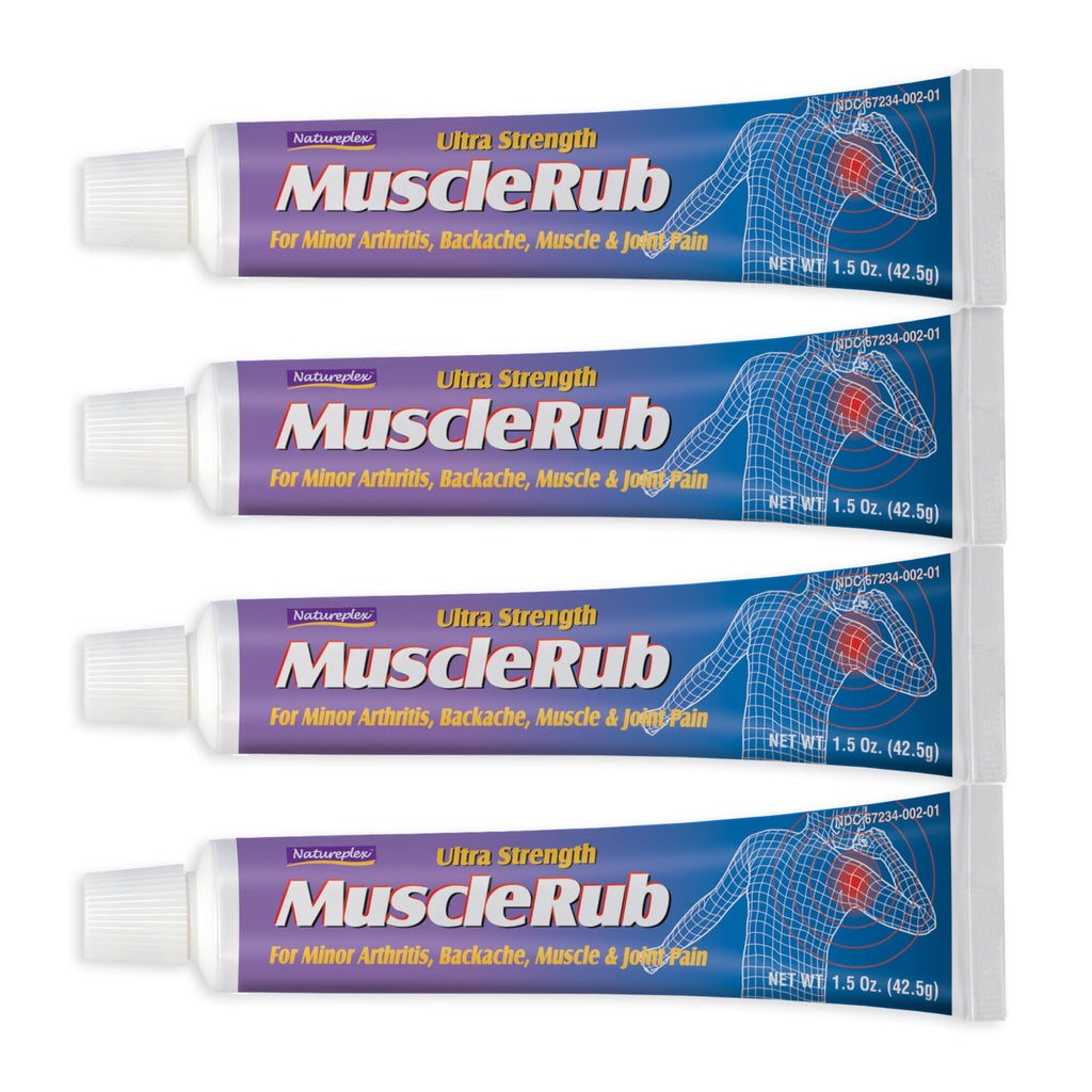 Ultra Strength Muscle Rub 4 Pack NatureplexBuy Supplements Australia