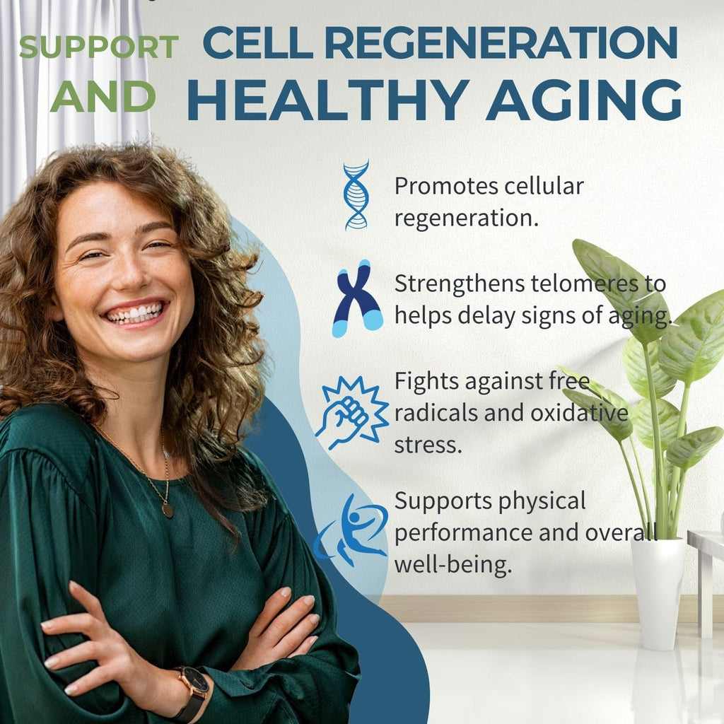 NuVi Global Stemforte Plus Stem Cell and Telomere Supplements – Cell Regeneration, Cell Growth & Telomere Support for Healthy Aging & Cellular Health – 90 Capsules for Men & Women NuVi Global buy supplements Au