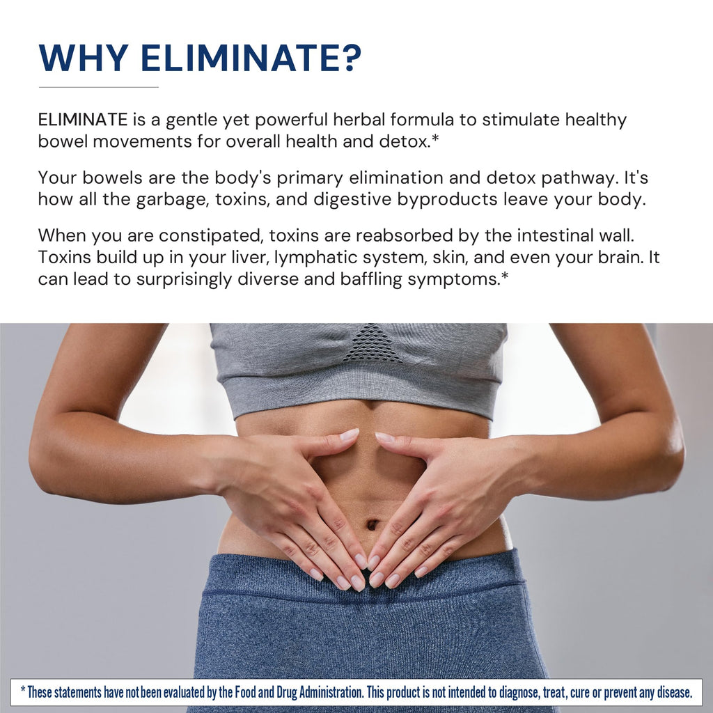 BodyHealth Intestinal Cleanse - Eliminate, Colon Cleanser Detox, Gentle Laxative Pills and Bowel Flush Constipation Relief for Adults, Body Cleanse for Colon Health