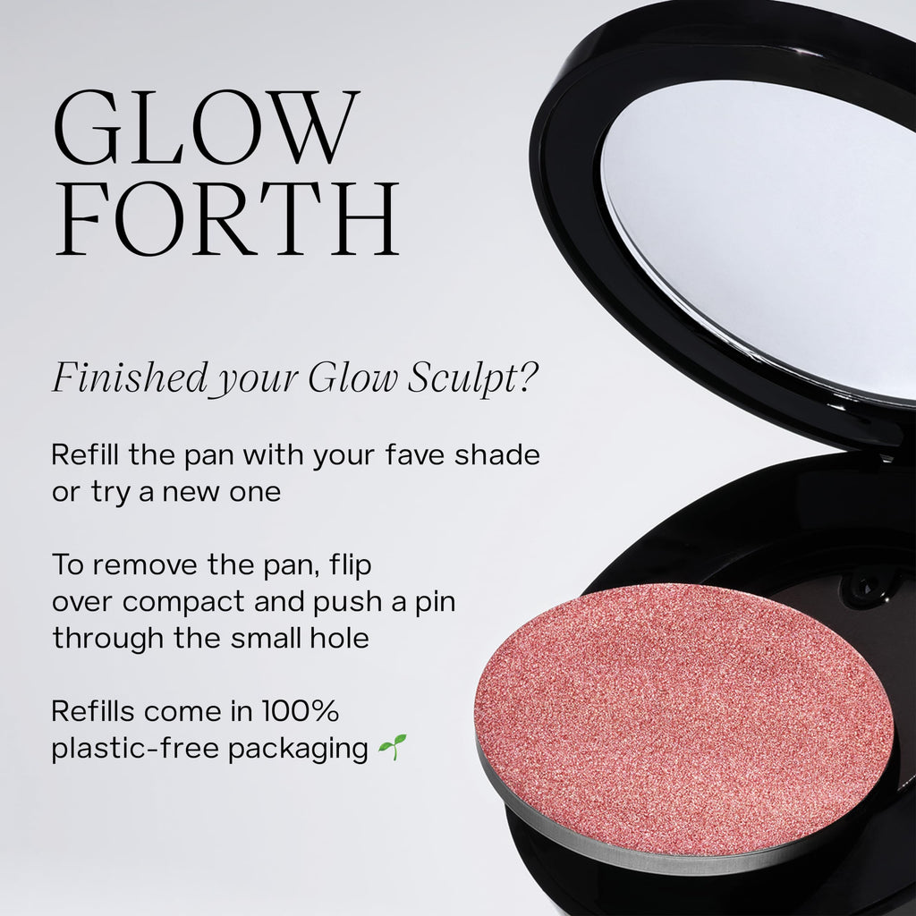 Saie Glow Sculpt Multi-Use Highlighter + Cream Blush - Lightweight Highlighter Makeup with Hyaluronic Acid + Micropearl for Radiant, Glowing Skin - Mauveglow (.02 oz) SaieBuy Supplements Australia