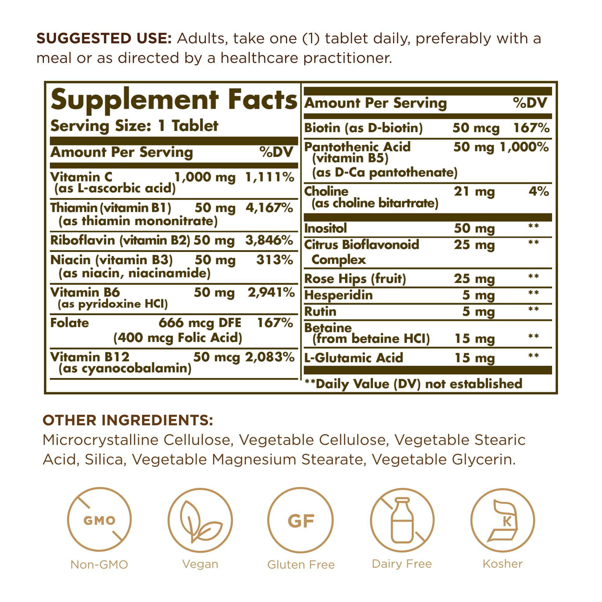 Solgar Ultimate B+C Complex Stress Formula 90 Tablets (Pack of 2) Solgar buy supplements Au