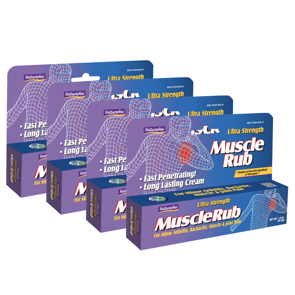 Ultra Strength Muscle Rub 4 Pack NatureplexBuy Supplements Australia