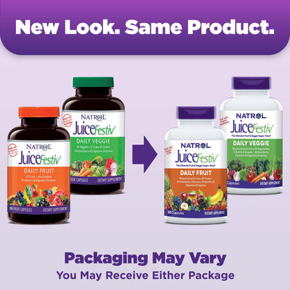 Natrol JuiceFestiv, Vitamins and Supplements for Nutrition & Well-Being, Antioxidants for Cellular Health, 90 Capsules (2-Count), Up to a 45 Day Supply NatrolBuy Supplements Australia