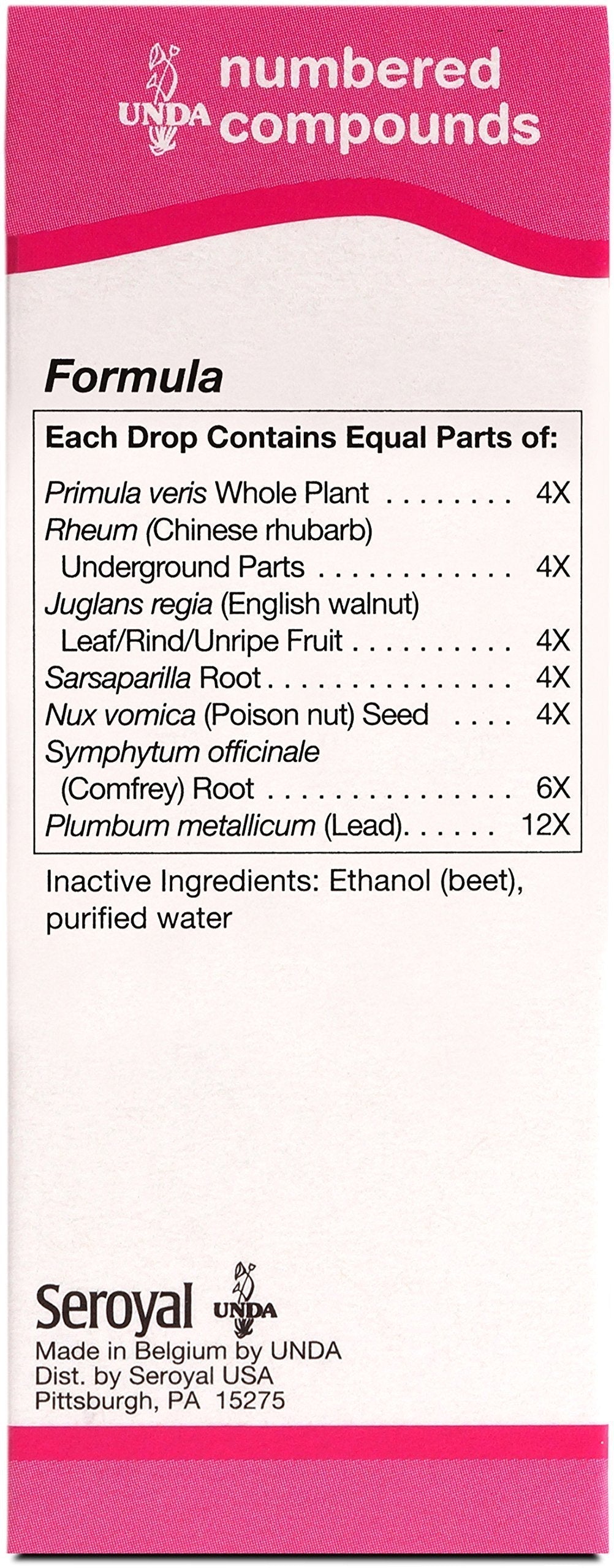 UNDA 41 Numbered Compounds | Homeopathic Preparation | 0.7 fl. oz. UNDABuy Supplements Australia