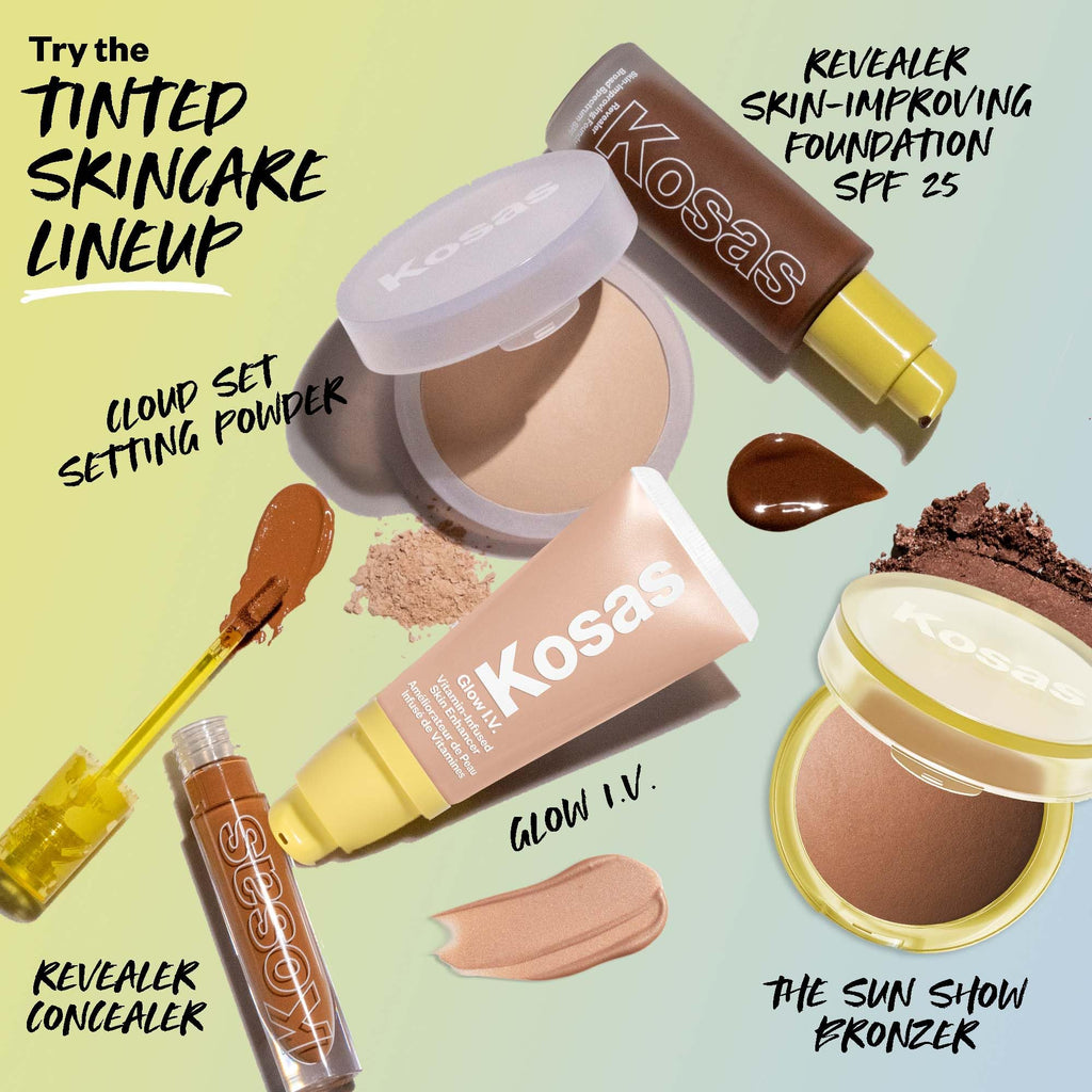 Kosas Sun Show Glowy Warmth Baked Bronzer - Contouring Powder for Cheekbones, Nose & Jawline - Enriched with Concentrated Fatty Acids - Talc-Free, Vegan & Hypoallergenic - Waves KosasBuy Supplements Australia