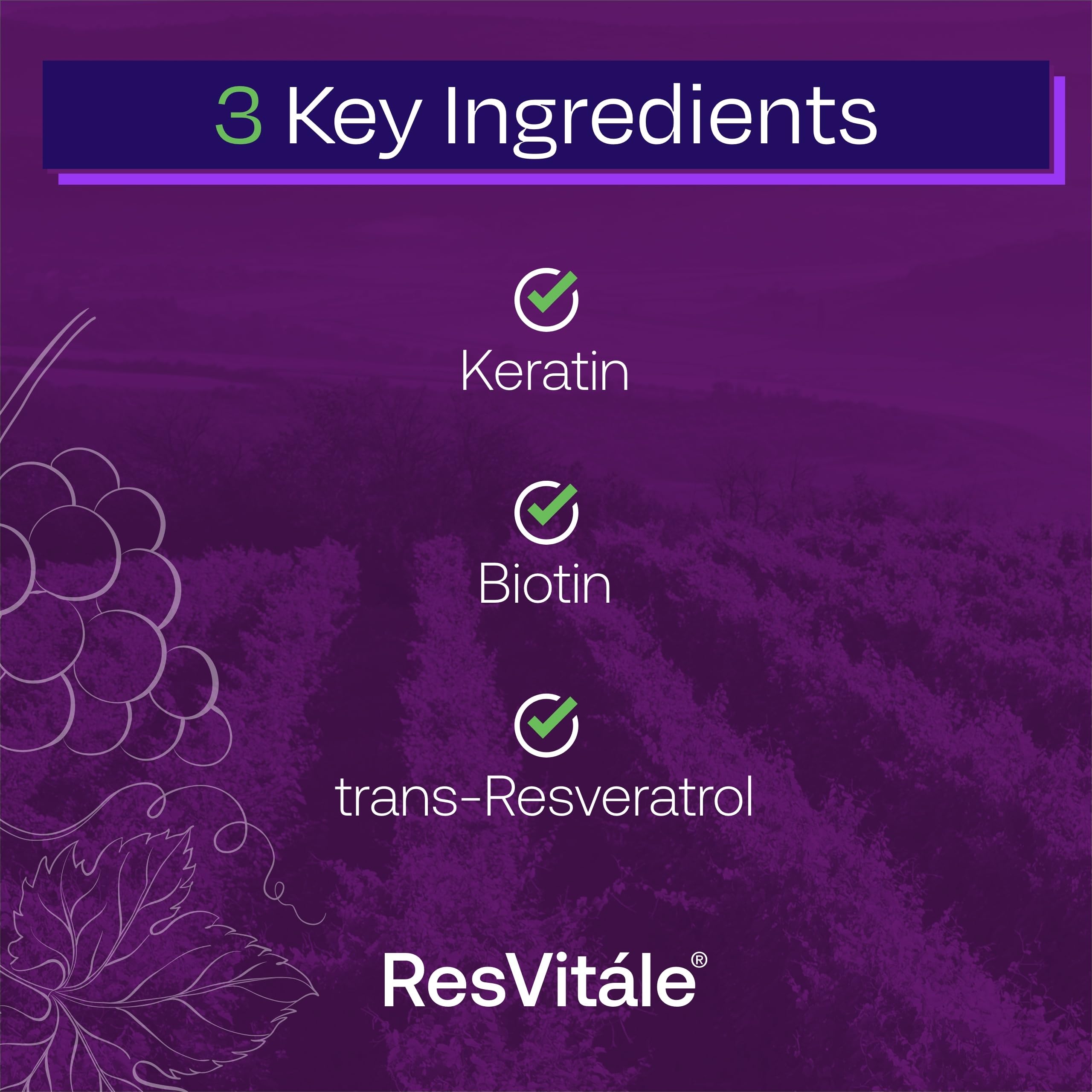 ResVitále Keratin Hair Enhance - Keratin Supplement for Hair Growth - 60 Capsules ResVitaleBuy Supplements Australia